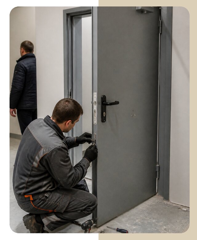 Ремонт противопожарной двери в Куйбышеве по цене 6740 р. | ДвериЛегко-Кбш