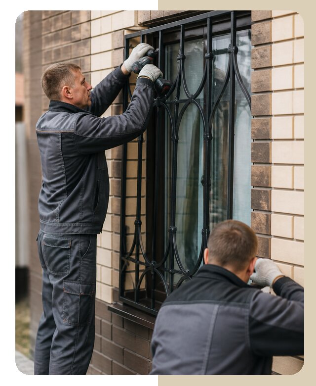 Установка решеток в дом в Куйбышеве по цене от 3629 р. | ДвериЛегко-Кбш