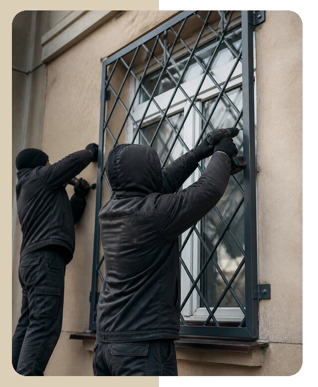 Установка антивандальных решеток на окна в Куйбышеве